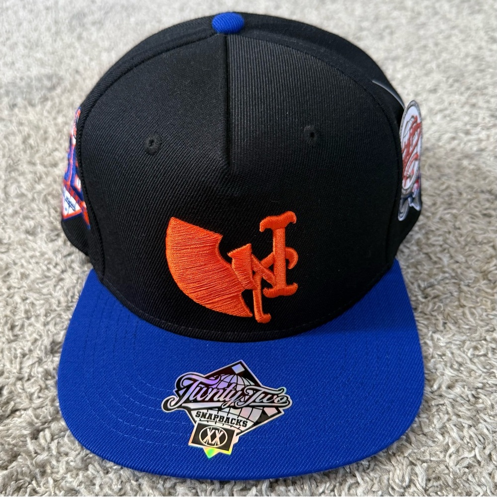 🔴Wu-Tang Hat New York Mets Black Blue WuTang Clan Raekwon Ghostface Killah